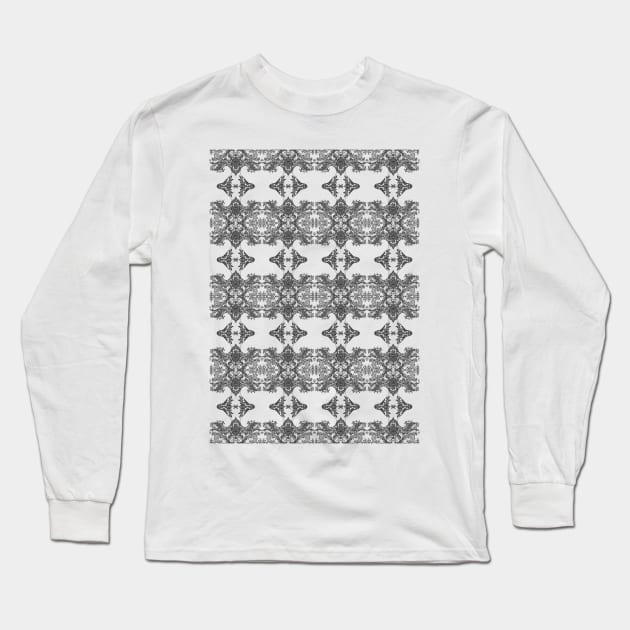 Ornament - Tree of Life - Rebirth - Mehndi Love - White #1 Long Sleeve T-Shirt by GrandTartaria